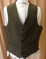 Khaki-Linen-Waistcoat-UK-Tailor
