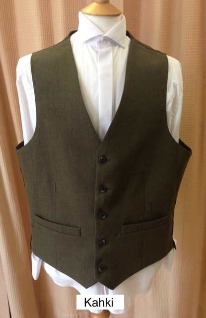 Khaki-Linen-Waistcoat-UK-Tailor