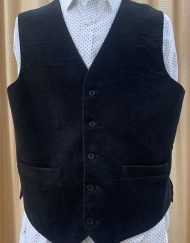 Black Moleskin Waistcoat