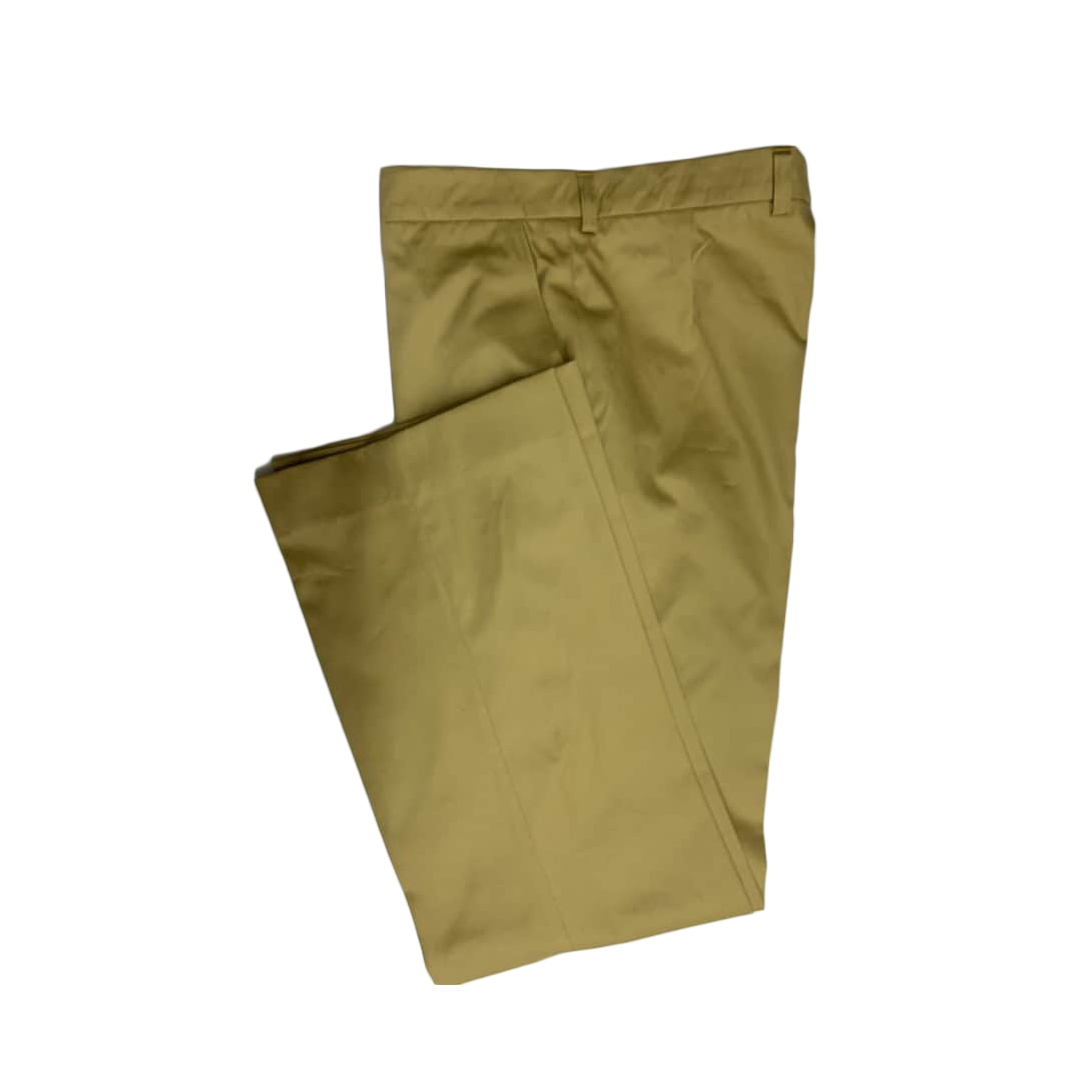 New Beige Cotton Chino Trousers